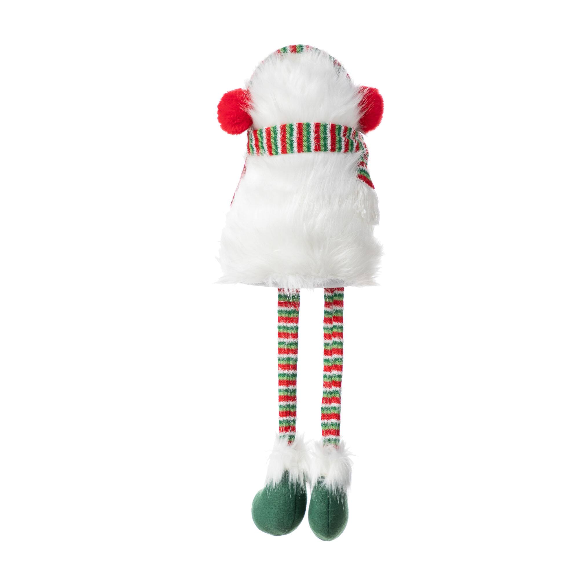 Glitzhome® 21"H Christmas Fabric Yeti Shelf Sitter